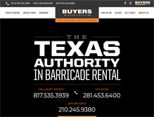 Tablet Screenshot of buyersbarricades.com